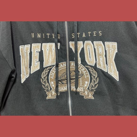 Rue 21 - Men's Long Sleeve Hooded Sweatshirt - Black - Large - Picture 10 of 14